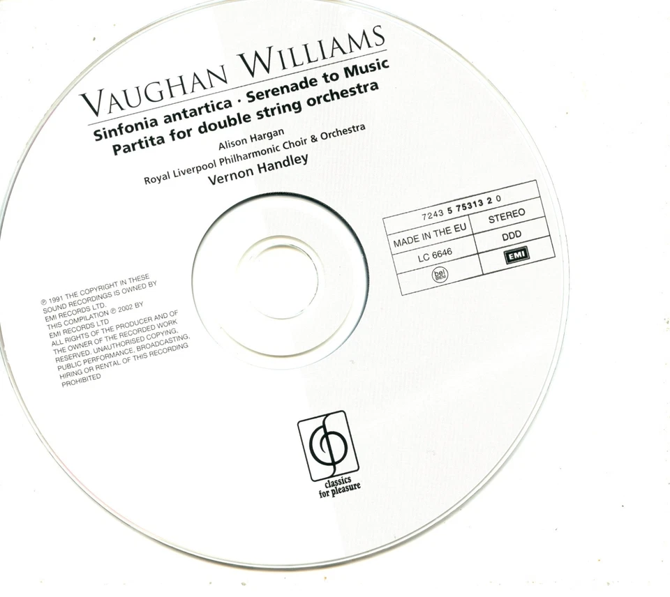 Vernon Handley - Vaughan Williams: Sinfonia Antartica - Image 3 of 3