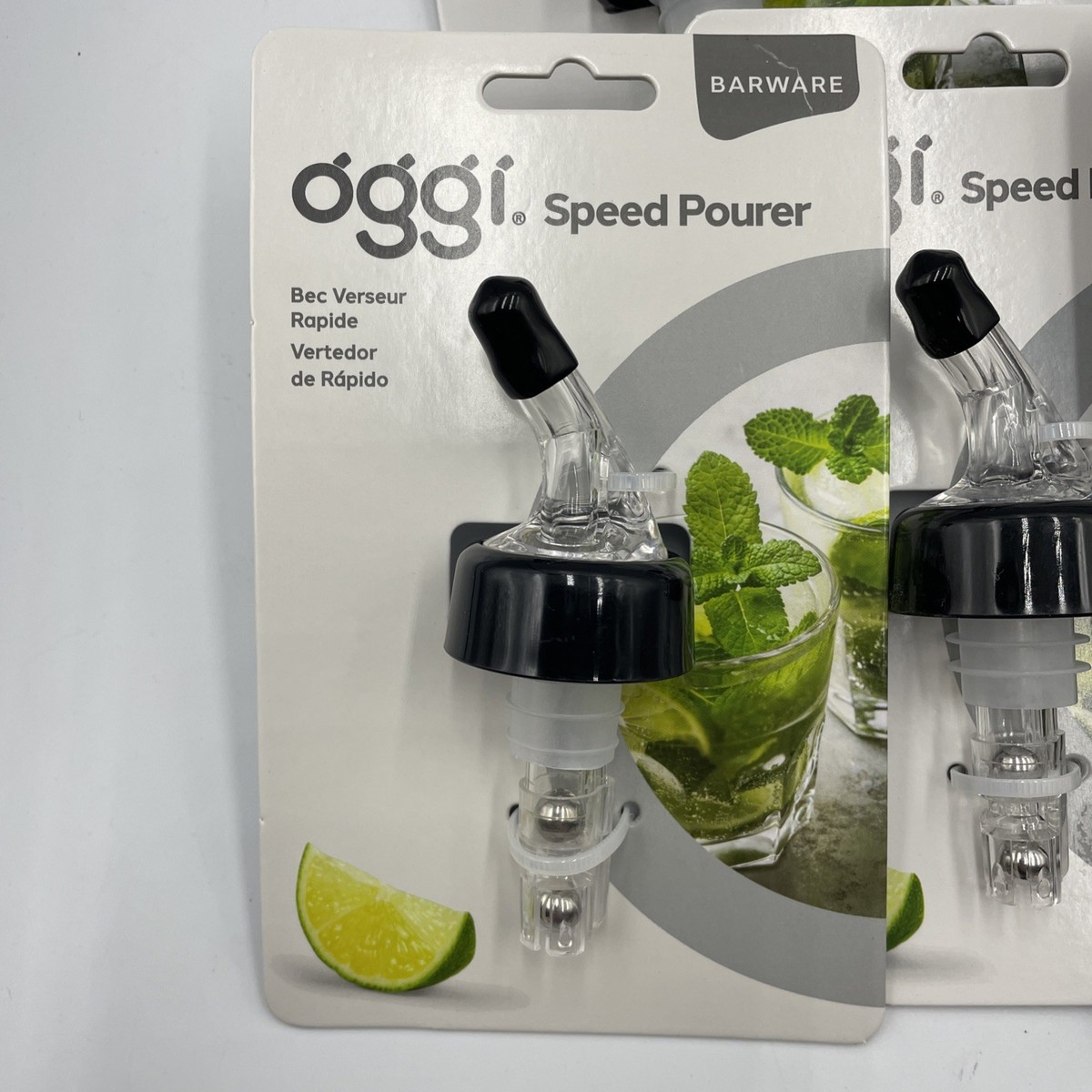 12/24/48/100 Pack Liquor Pour Spout, Stainless Steel