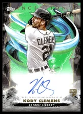 2023 Topps Inception  Green Kody Clemens Rookie Auto 08/125 Detroit Tigers
