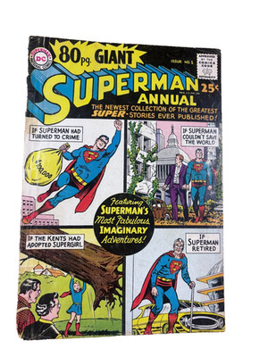 Superman Annual #1 (1964) DC 80-Page Giant Silver Age 25¢ Complete
