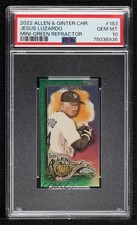 2022 Allen & Ginter Chrome Mini Green Refractor /99 Jesus Luzardo PSA 10 0e2x