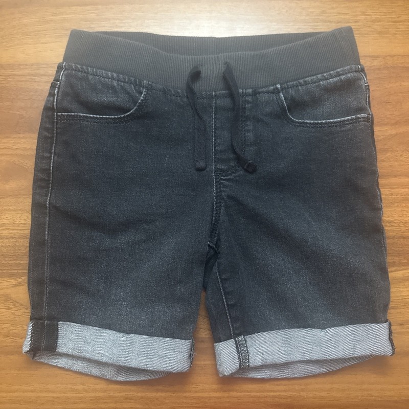 Wonder Nation Girls Knit Waist Denim Bermuda Shorts Size 7/8 EUC