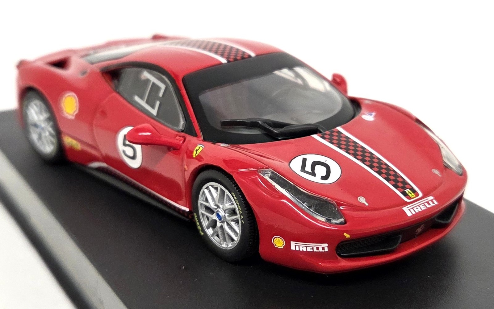 Atlas 1/43 Ferrari 458 Challenge 2010 #5 Rosso Red Scale Diecast Model Car