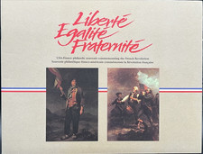 USA France Liberté Égalité Fraternité French Revolution Philatelic Souvenir FDC