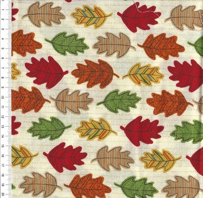 Reststück -  Patchworkstoff - '' Forest Fancy ''  -  34 x 110cm