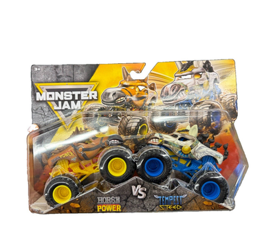 #ad Monster Jam Horse Power vs Tempest Steed 1:64 Diecast Monster Truck 2 Pack 2021 $19.00