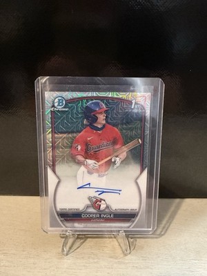 2023 Bowman Draft Chrome Prospect Autographs Cooper Ingle Mojo Refractor /150