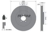 Bremsscheibe Vorderachse FüR Jaguar F-TYPE Coupe Cabriolet S-TYPE II XF I