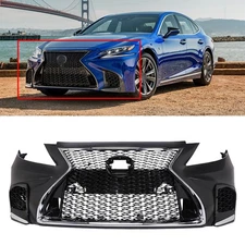 Front Bumper Kit Fit For 2007-2009 Lexus LS460 to 18+ LS F-Sport Conversion