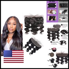 UDesire 12A Brazilian Body Wave Human Hair Bundles Lace Frontal Closure