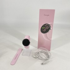 Google Pixel Watch 3 41mm Silver Aluminum LTE w/ Pink Sport Band - Fair