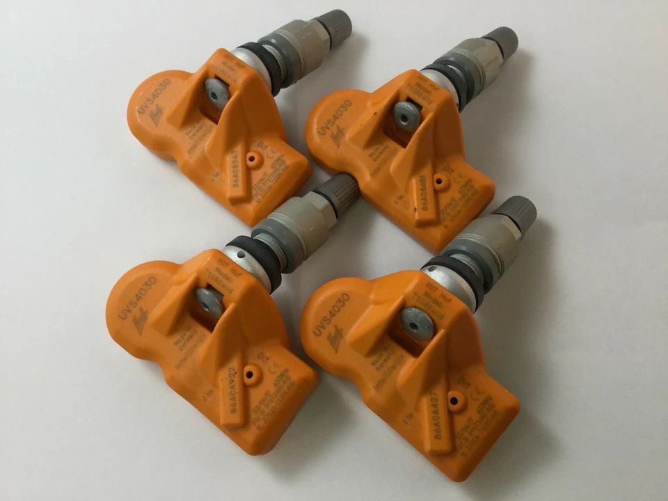 Juego 4 sensores de presión de aire de neumáticos HUF TPMS 315 MHz metal apto 07-09 Ford Mustang Foto 3 de 4