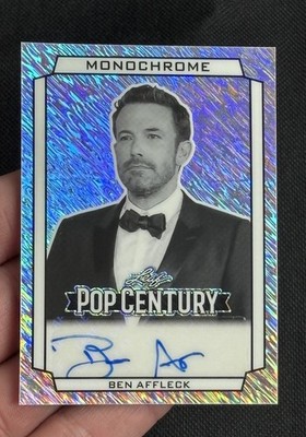 Ben Affleck Auto 1/1 Shimmer Monochrome - 2026 Leaf Metal Pop Century M-BA1