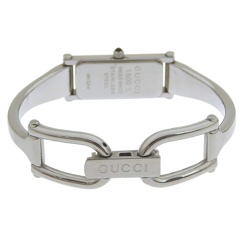 Gucci 1500L Silver Dial Rectangular Quartz Ladies… - image 5