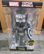 Funko Hikari Captain America Silver Figure Limited Edition 500 Piece Marvel Rare
