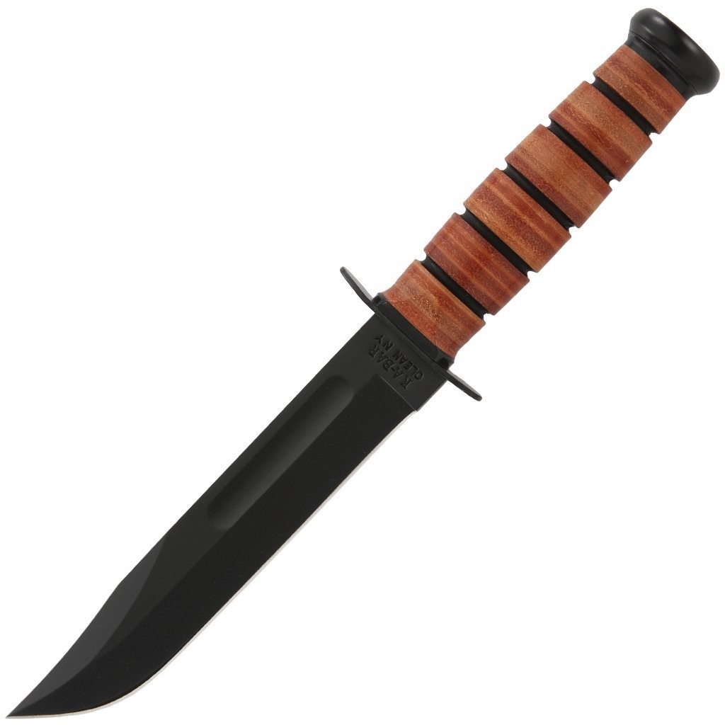 7" Clip Point 1095 Cro-van Black Powde...