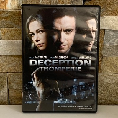 Deception DVD Hugh Jackman Ewan McGregor Michelle Williams Thriller Drama 2008