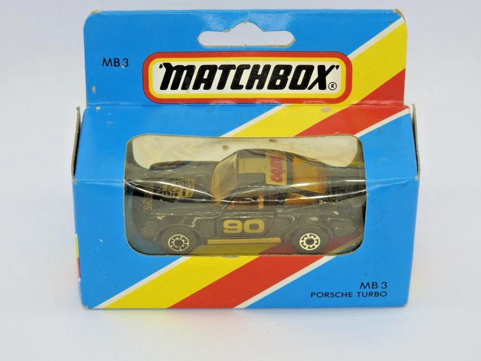 MATCHBOX MACAU 1983 MB3 PPORSCHE TURBO КАК НОВЫЙ В ЗАКРЫТОЙ СИНЕЙ КОРОБКЕ ТИПА M - Изображение 2 из 4