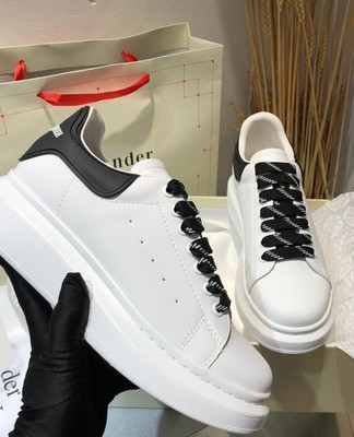 Herren Damen Turnschuhe Sneaker Weiß Schwarz Casual Low Sportlich Logo