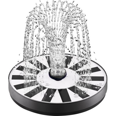 Solar Springbrunnen Vogelbad Teichpumpe Wasserbrunnen Gartenteich Fontäne