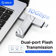 ORICO 512GB Dual Flash Drive 2-in-1 USB C/A 3.2 Gen2 Flash Drive Speed Up to 10G