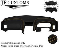 YELLOW STITCH LEATHER DASHBOARD + SPEEDO + HOOD COVER FITS MG MGF MG TF 95-05