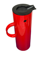 Stelton Erik Magnussen Vacuum Flask Red Insulated Jug Made in Denmark