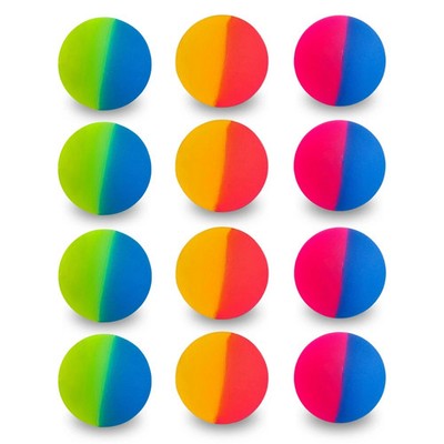 Entervending Bouncy Balls - Rubber Balls for Kids - ICY Bounce Balls - 12 Pcs