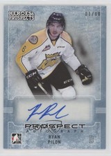 2014-15 ITG Heroes and Prospects Prospect Blue 1/80 Ryan Pilon #80 Auto 0w0l
