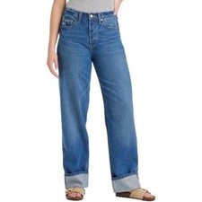 Universal Thread Women's Mid Rise 90s Baggy Jeans Relaxed Dark Wash Size 2R