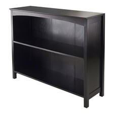 Winsome Terrace 37"W Solid Wood Storage Shelf/Bookcase with 3-Tier in Espresso