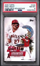 2025 Topps Series 1 Home Field Advantage Mike Trout #HA-6 PSA 8