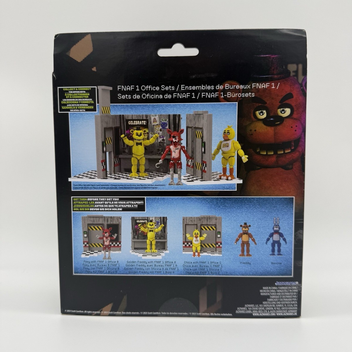 【正規品】Five Nights at Freddy's 三点セット ジャズウェアのフィギュアとプレイセット「World Of」 Five Nights At