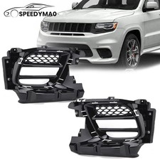 For Jeep Grand Cherokee Srt 17-22 Pair Front Bumper Fog Light Bezel Cover Frame For Jeep Grand Cherokee Srt 17-22 Pair Front Bumper Fog Light Bezel Cover Frame