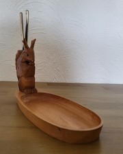 Alt Nussknacker Metall Ablage Holz Eichhörnc...