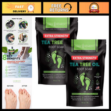 Extra Strength Tea Tree Oil Foot Soak with Epsom Salt - Relieves Odor, Itchy Fee
