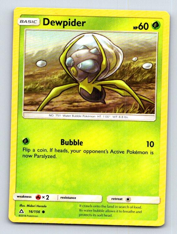 Dewpider 16/156 Common Ultra Prism Pokemon Near Mint