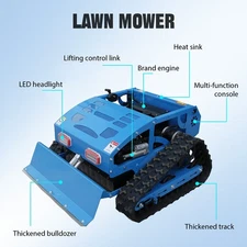 Remote Control Lawn Mower 224cc 4-Stroke 9HP + Snow Blower Electric Start Adjust