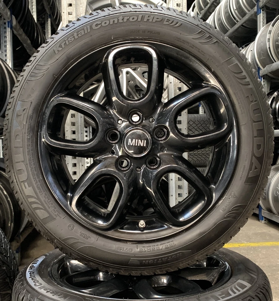 4x Original MINI Winterräder 195/55 R16 87H - für F55 F56 F56 BEV F57 2672 - Bild 2 von 3