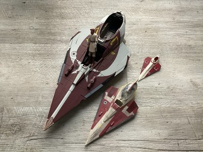Star Wars JEDI STARFIGHTER Raumschiff + Obi WAN Figur