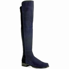 Stuart Weitzman 5050 Over-the-Knee Boots Navy...