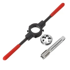 5/8-11 UNC Thread Tap and Die Set 38mm Die Stock Wrench with Plastic Handle