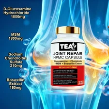 Joint Repair supplement Glucosamine Chondroitin HPMC MSM Complex Capsules