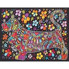 Bassotto Grande 47*35 Colorvelvet disegno in velluto da colorare Con s