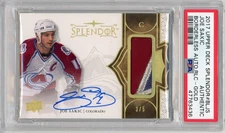 #3/5 2017 Upper Deck Splendor Joe Sakic Borderless Patch Auto Autograph Gold