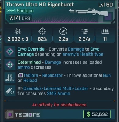 Borderlands 4 PEARLESCENT EIGENBURST SHOTGUN  REPLICATOR SMG  G-ROLL PC/PSN/XBOX