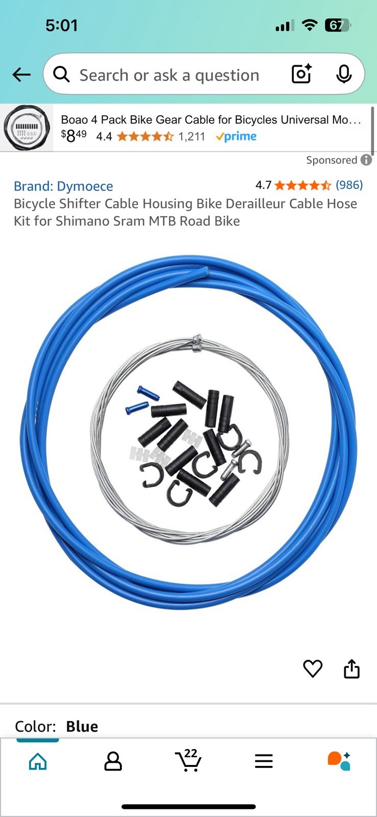 Bicycle Shifter Cable Housing Bike Derailleur Cable Hose Kit