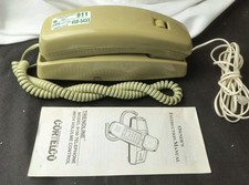 Cortelco SLIM LINE TELEPHONE Push Button Volume Control Trendline W/Manual