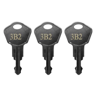 Sentry Safe Replacement Keys Model 1100-Codes 3B2 for 3B2, Silver 