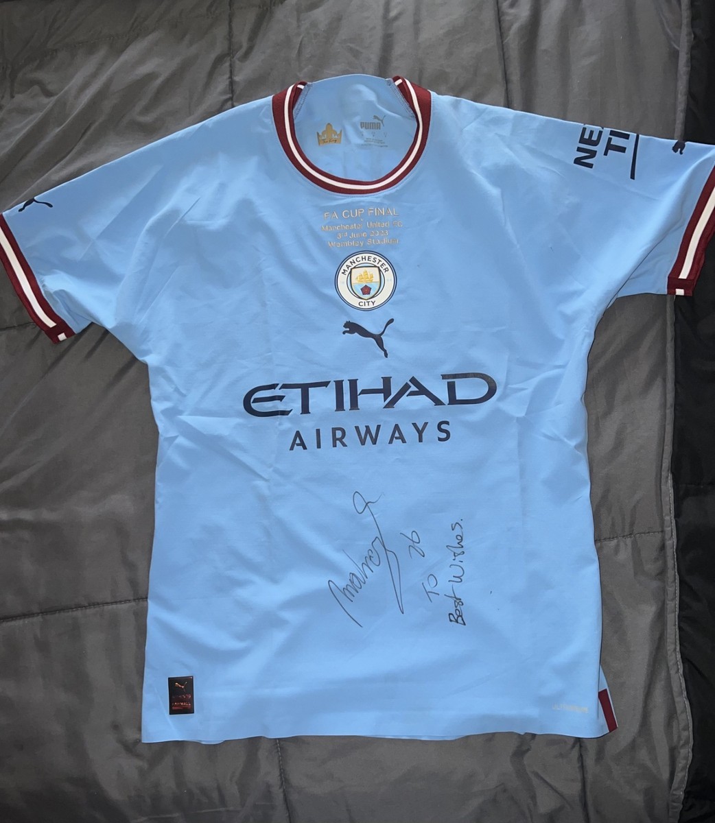 Manchester City FA Cup Final Mahrez Match Issued | eBay